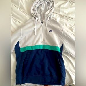 Nike Quarter zip Color Block Hoodie